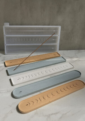 Molde Silicone Resina Jesmonite Cimento - Incensário - Imagem 4